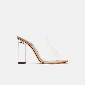 Vinil mules with Methacrylate heels